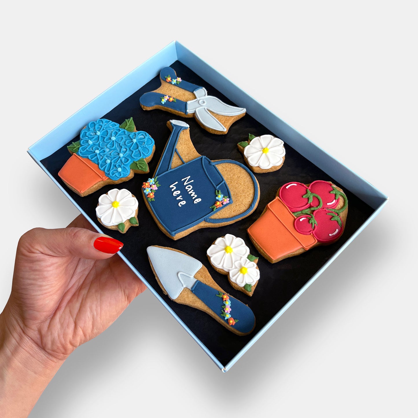 Personalised Summer Garden Letterbox Cookies