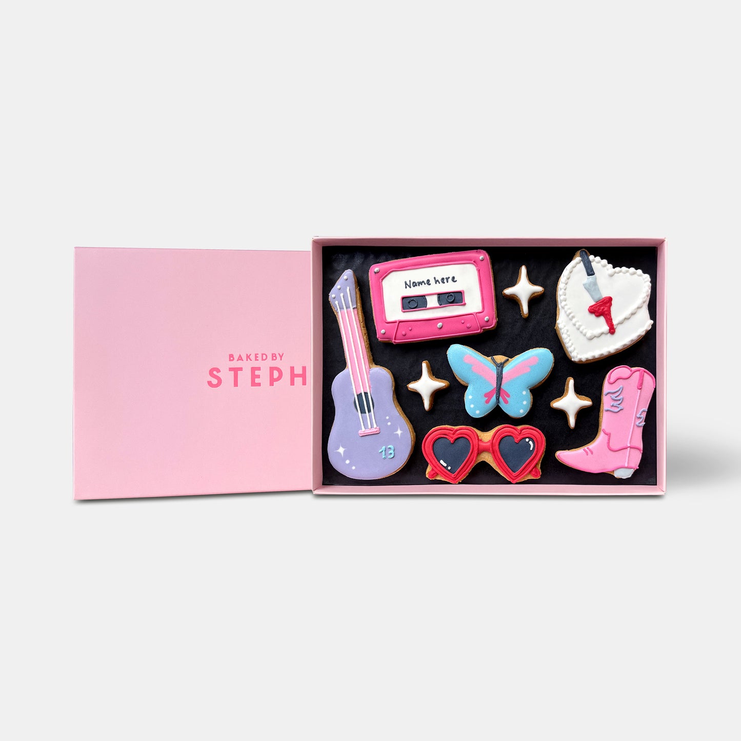 Personalised Swiftie Birthday Letterbox Iced Cookies