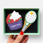 Personalised Tennis Birthday Letterbox Iced Cookies