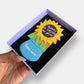 Personalised Thanks For Helping Me Grow Sunflower Teacher Letterbox Iced Cookie