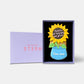 Personalised Thanks For Helping Me Grow Sunflower Teacher Letterbox Iced Cookie
