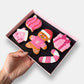 Personalised Very Pink Christmas Letterbox Iced Cookies (Supporting the Pink Ribbon Foundation)