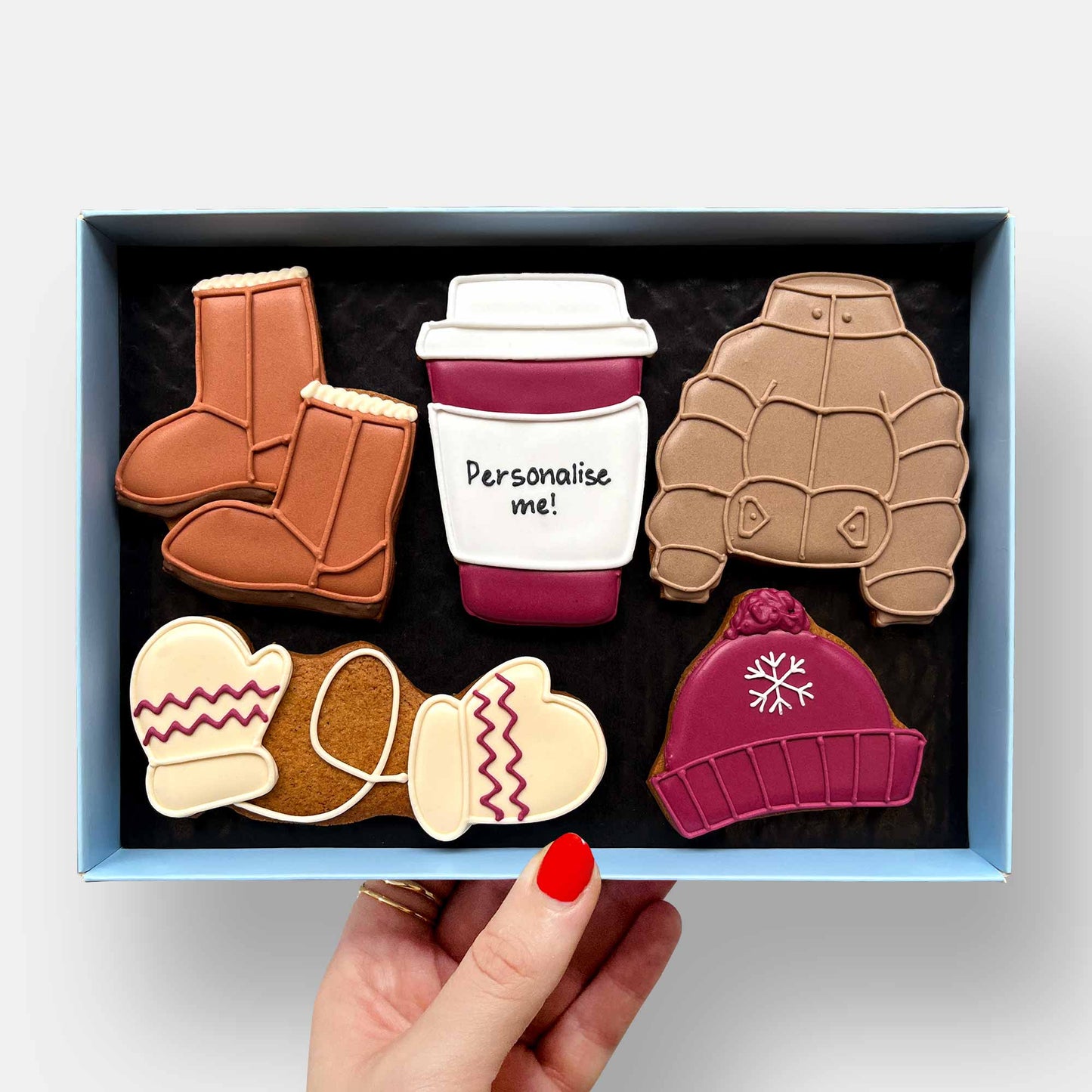Personalised Winter Walk Letterbox Cookies