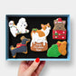 Personalised Woofy Christmas Letterbox Iced Cookies