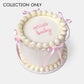 Personalised Pink Ribbon Cake