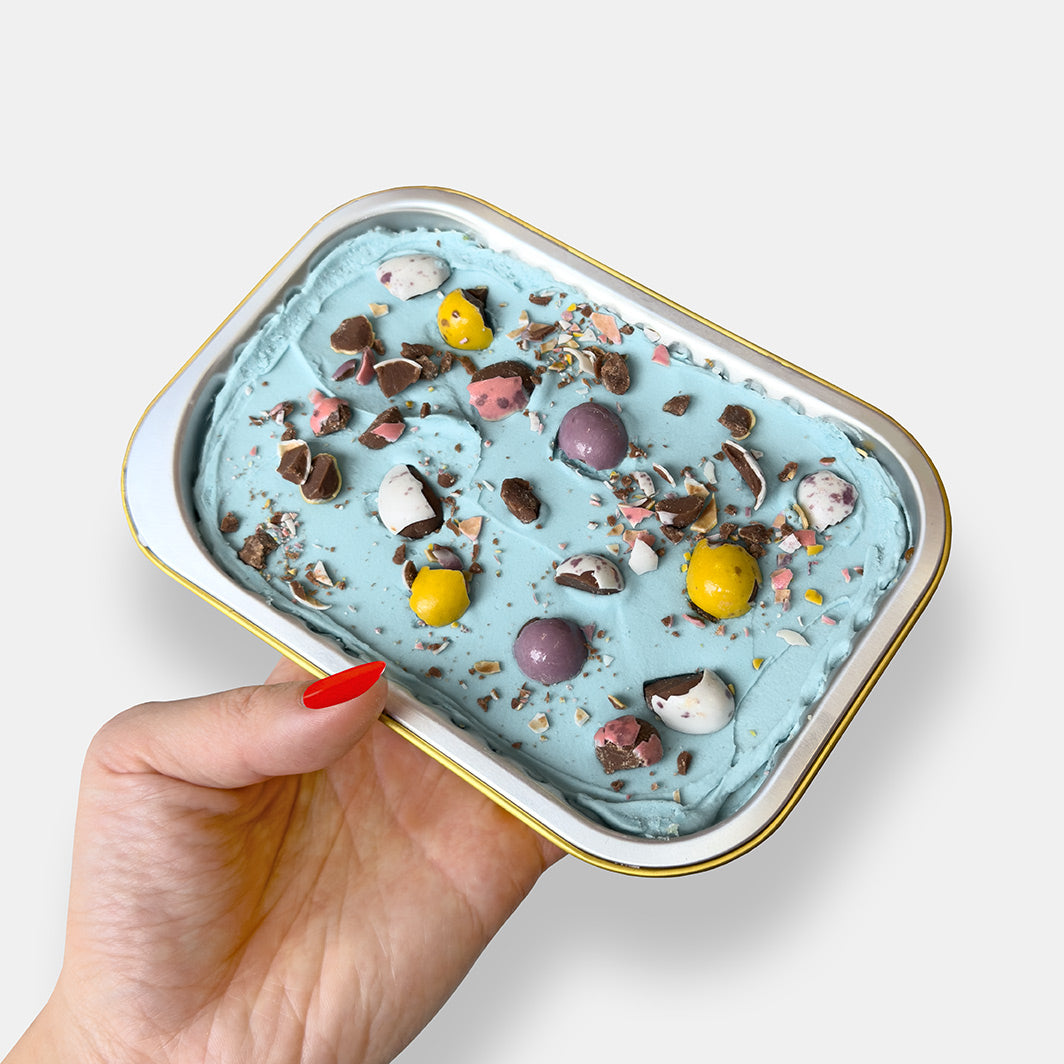 Easter Mini Egg Piece of Cake Postable Cake Box (Chocolate)