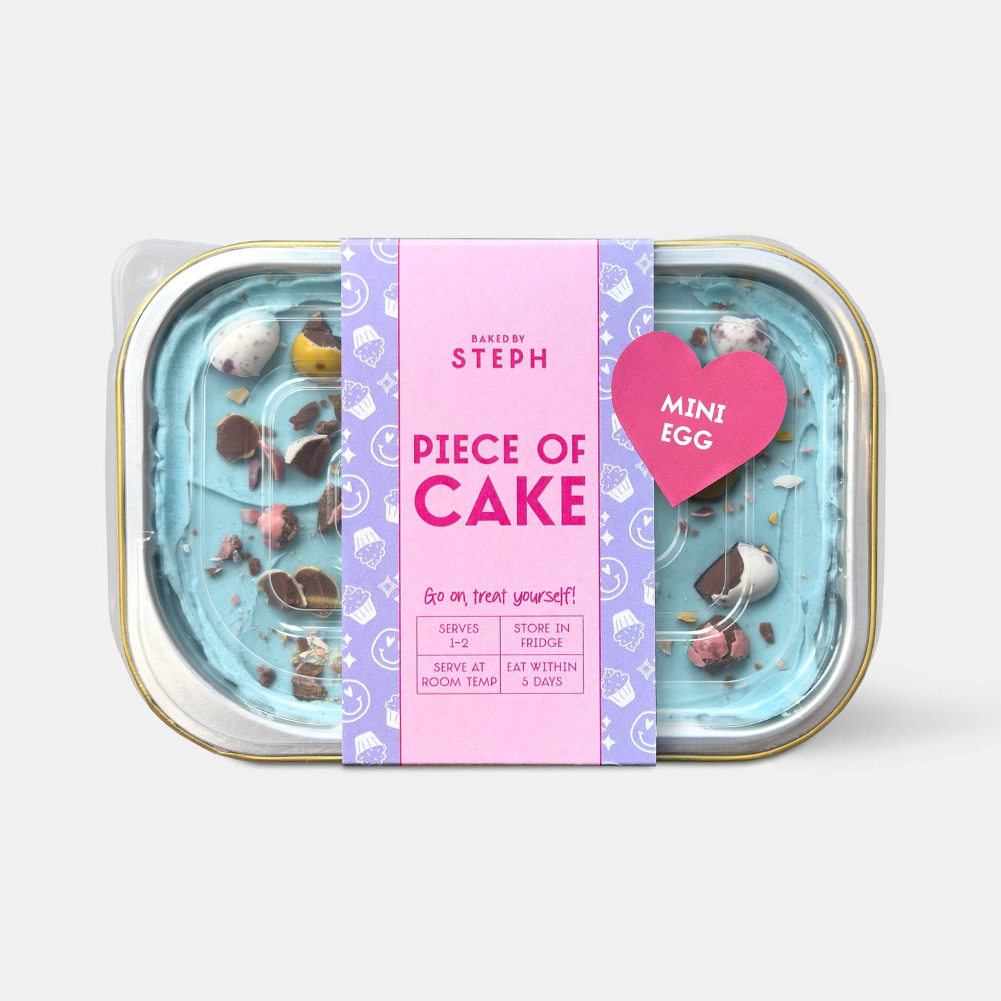 Easter Mini Egg Piece of Cake Postable Cake Box (Chocolate)