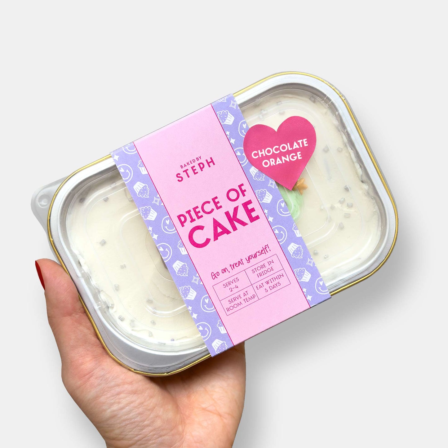 Festive Christmas Piece of Cake Snack Box