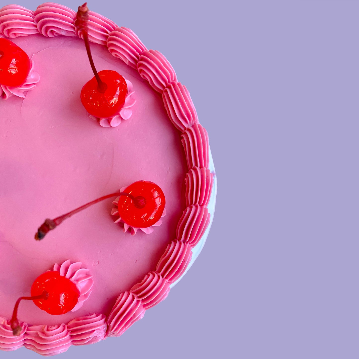 Pink Cherry Sprinkle Cake