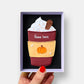 Personalised Pumpkin Spice Latte Autumn Letterbox Iced Cookie