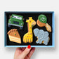 Personalised Safari Animals Birthday Letterbox Iced Cookies
