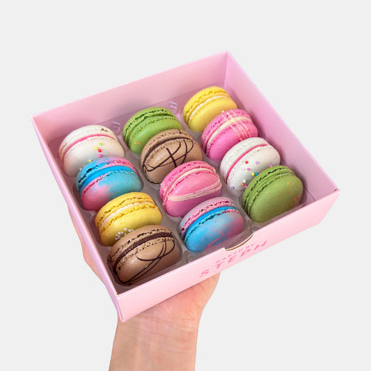 Signature Macarons (Box of 12)