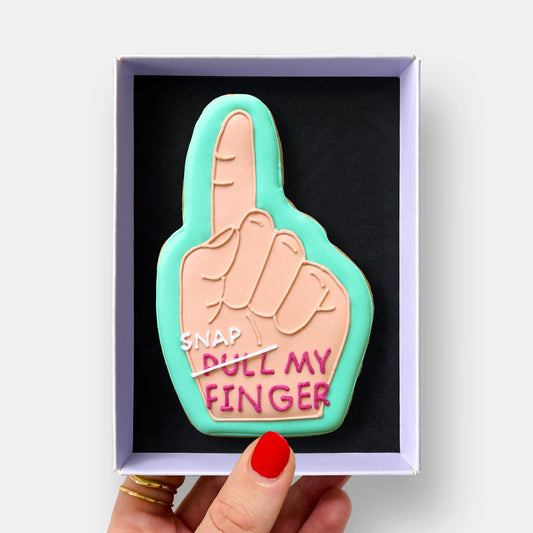 Snap My Finger Dad Joke Father's Day Letterbox Iced Cookie