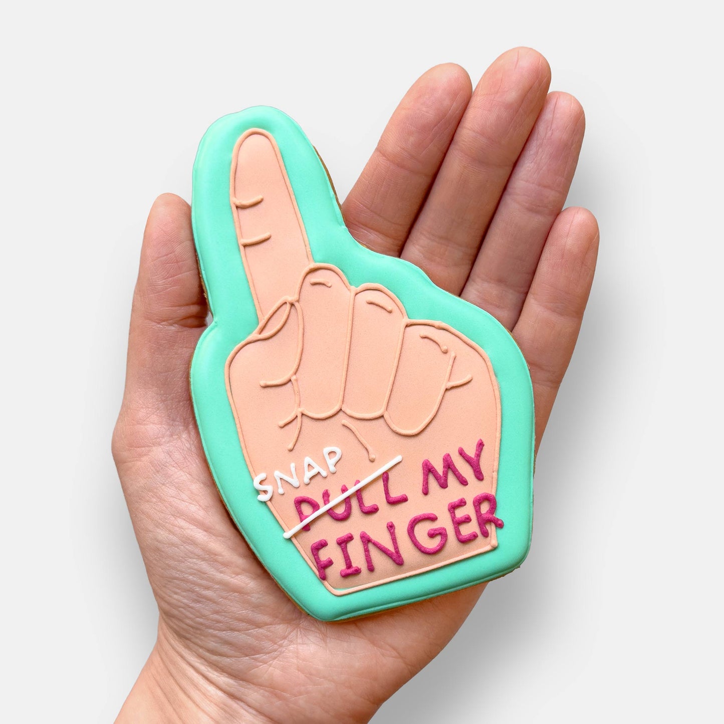 Snap My Finger Dad Joke Father's Day Letterbox Iced Cookie