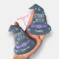 Personalised Spooky Bitch Witch Hat Halloween Letterbox Iced Cookie
