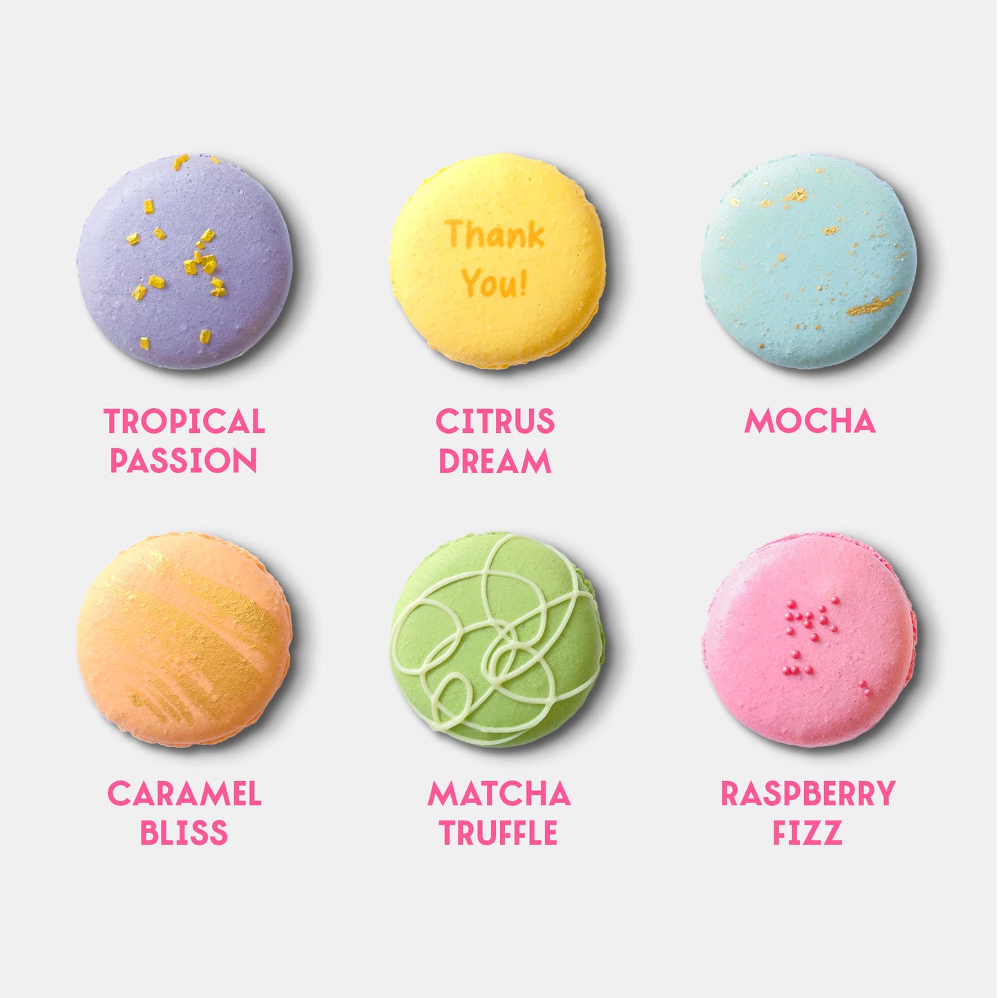 Thank You Macarons (Box of 12)