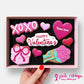 Personalised The Pink Valentine's Letterbox Iced Cookies (Supporting the Pink Ribbon Foundation)