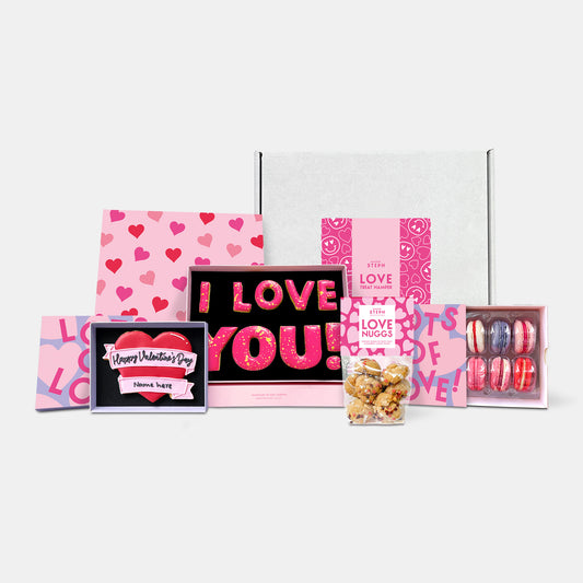 Valentine's Day Love Cookie & Macarons Hamper