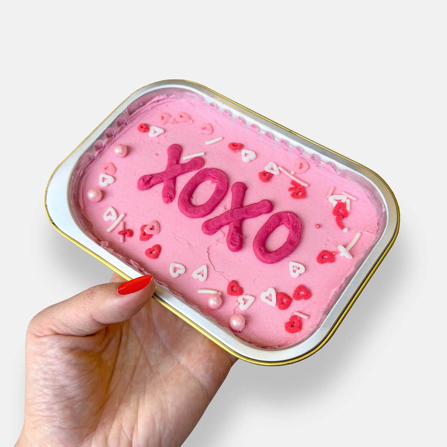 Valentine's Day Piece of Cake Postable Cake Box (Vanilla & Raspberry)