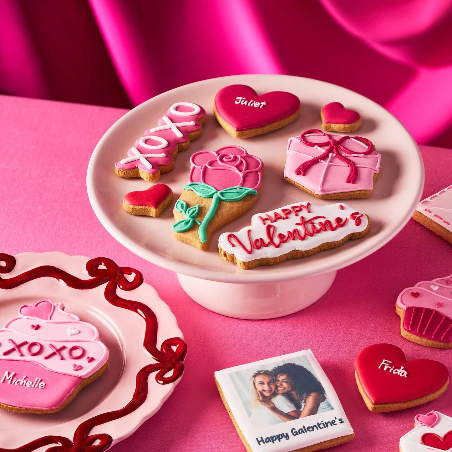 Personalised The Pink Valentine's Letterbox Iced Cookies (Supporting the Pink Ribbon Foundation)