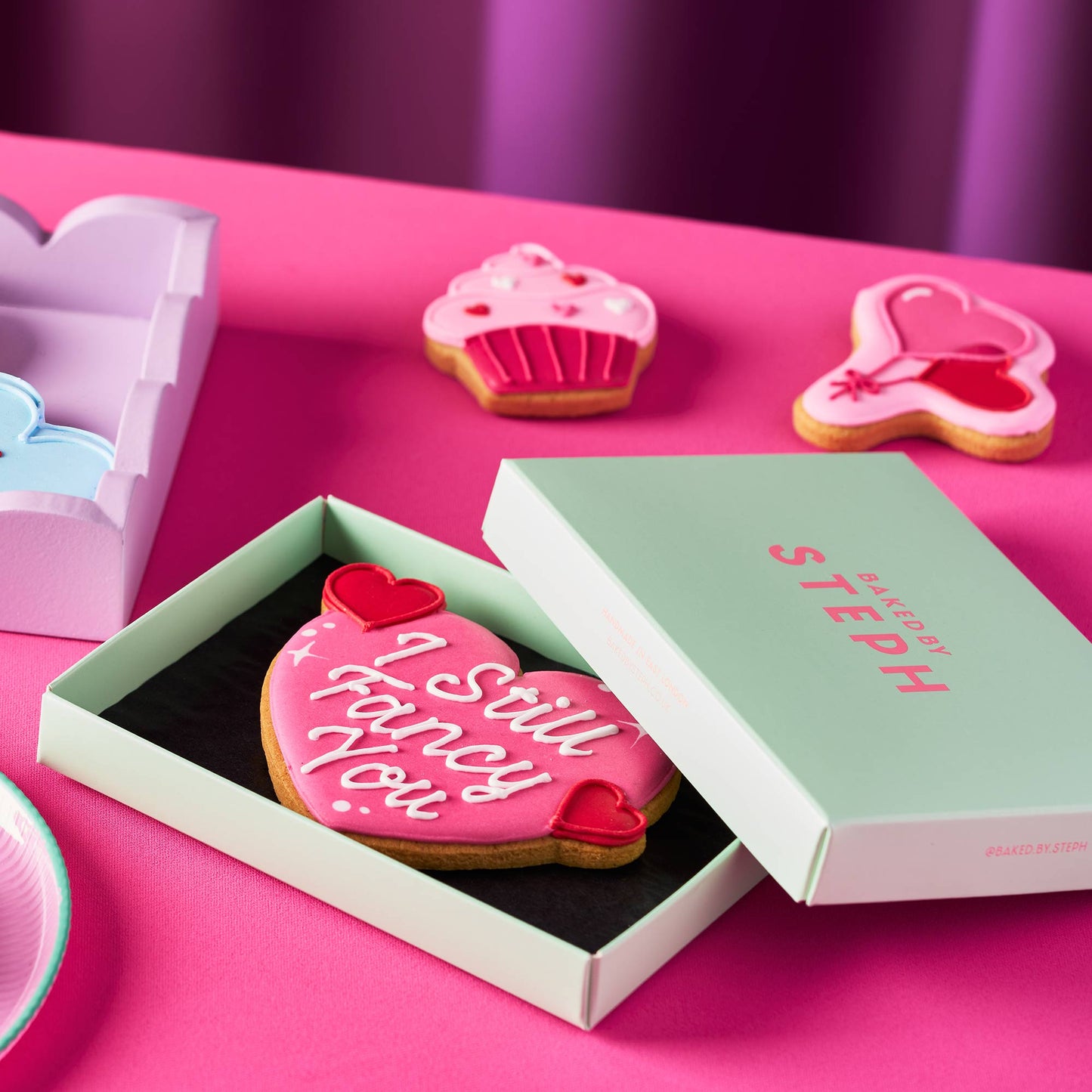 I Still Fancy You Love Heart Valentine's Letterbox Iced Cookie