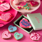 You're My Happy Place Love Heart Valentine's Letterbox Iced Cookie