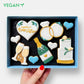 Vegan Wedding Congratulations Cookies & Macarons Hamper
