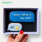 Vegan Father's Day OK Text Letterbox Iced Cookies