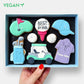 Vegan Personalised Golf Father's Day Letterbox Iced Cookies