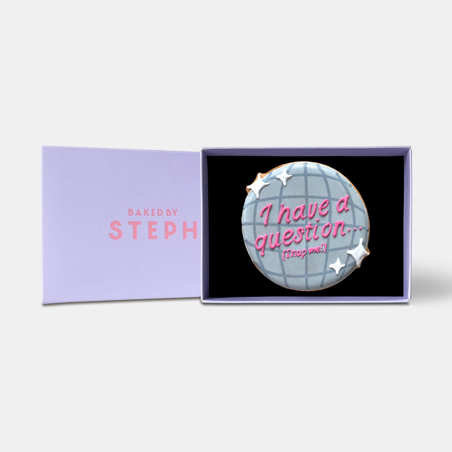 Wedding Party Proposal Secret Message Disco Ball Letterbox Iced Cookie