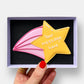 Personalised You're A Star Pink Letterbox Thank You Iced Cookie
