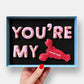 Personalised You're My Lobster Valentine's Letterbox Message Iced Cookies