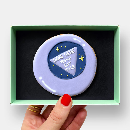 Personalised You've Got This Magic 8 Ball Letterbox Iced Cookie