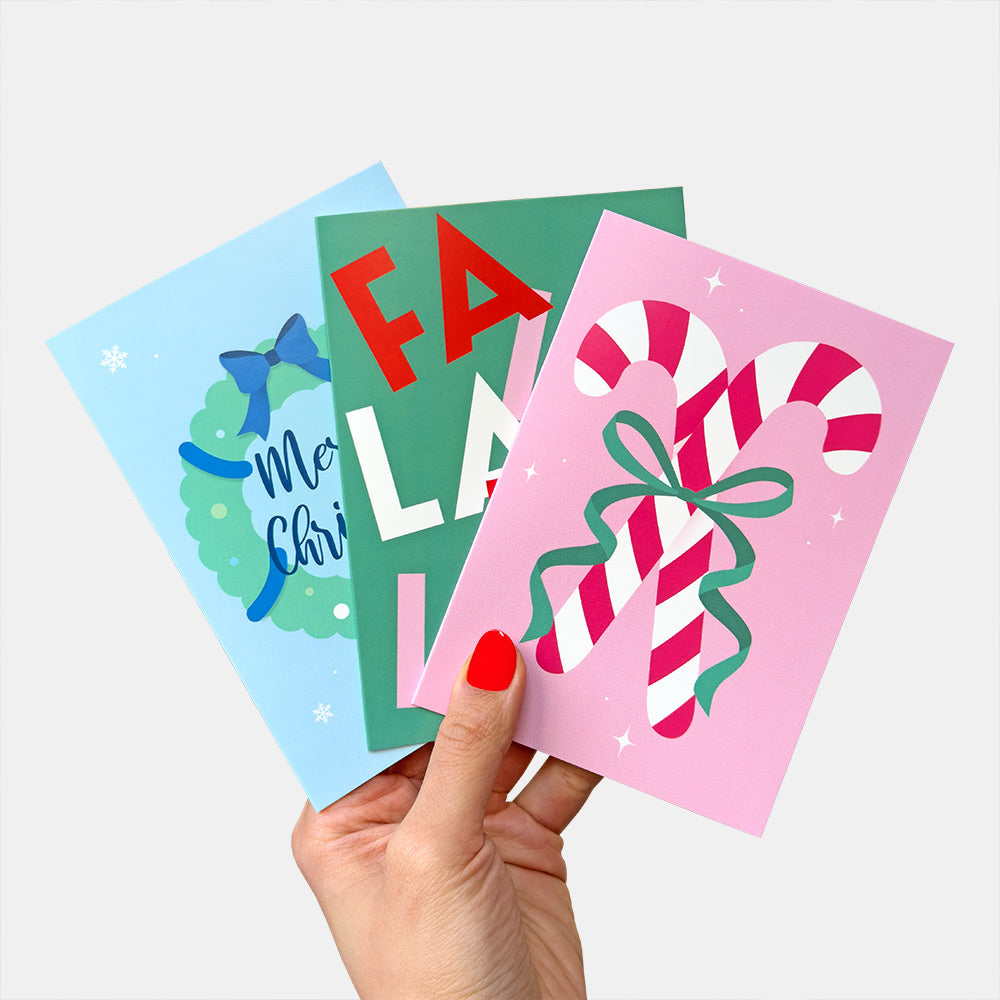 Merry Christmas Wreath Greeting Card