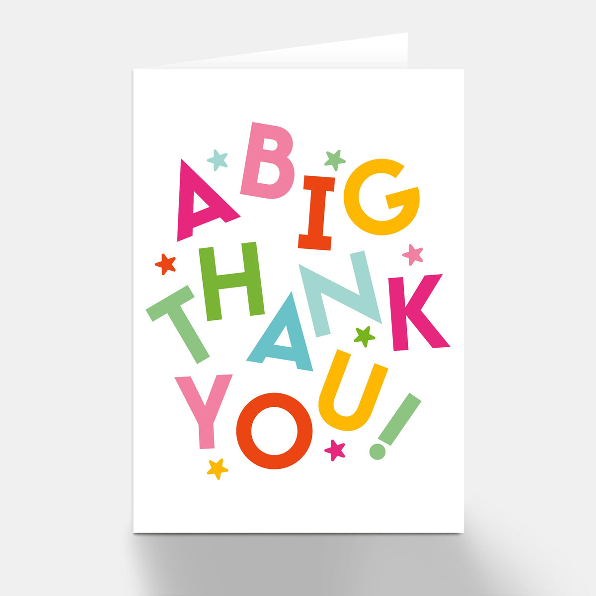 Big Thank You Stars Greeting Card