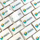 Custom Rectangle Printed Branded Logo Iced Cookies