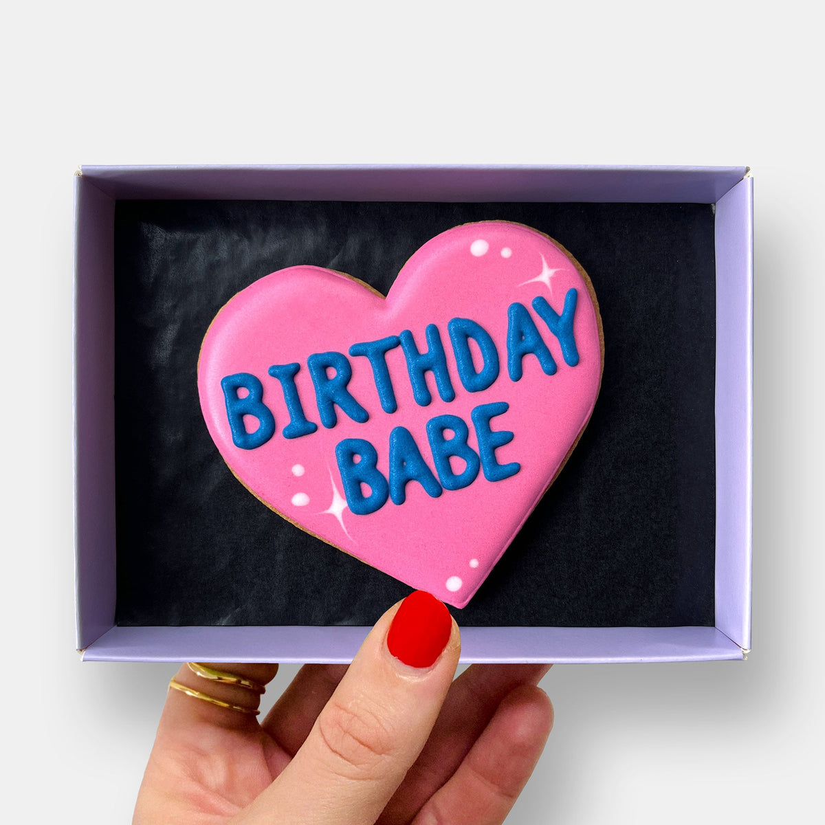 Birthday Babe Letterbox Iced Cookie