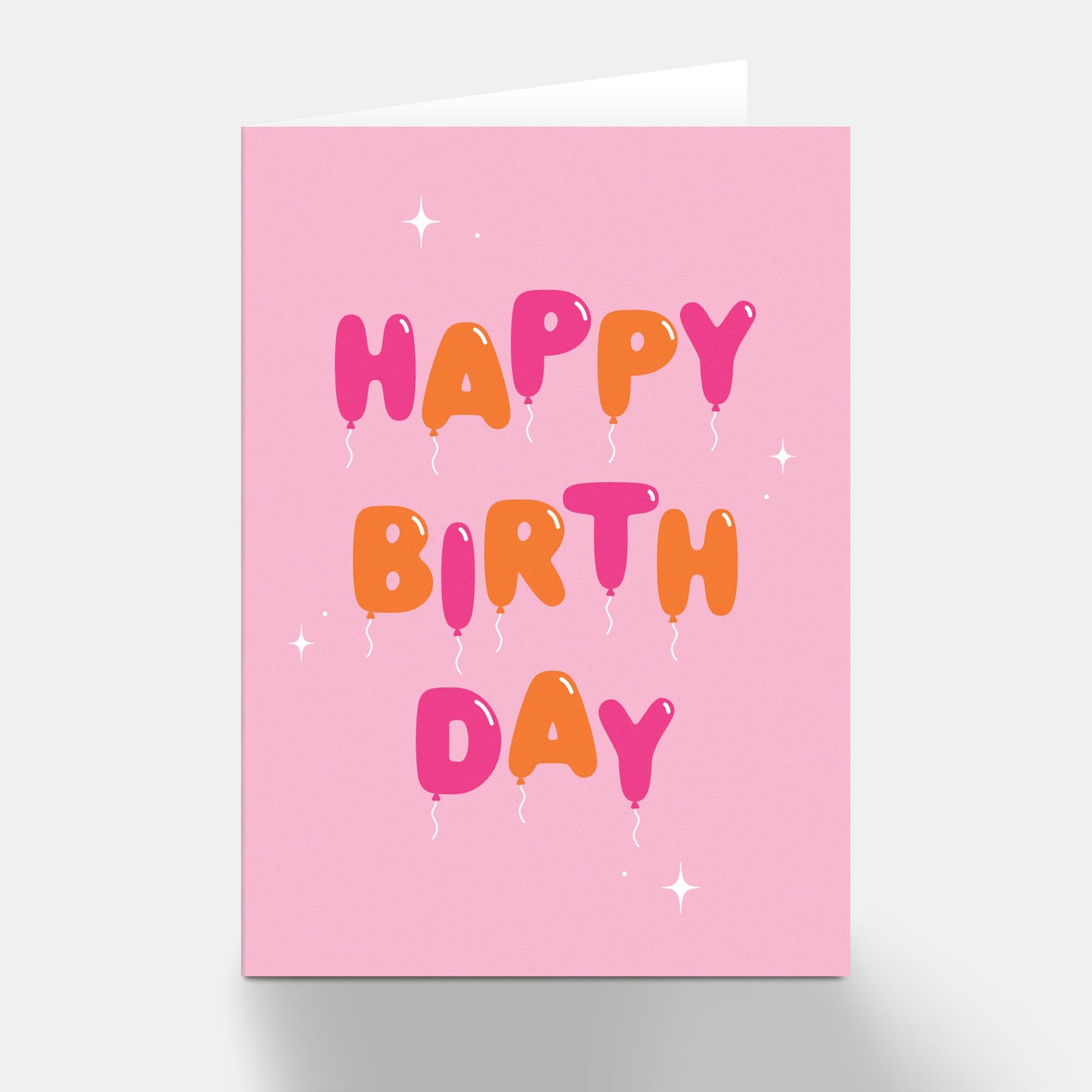 Happy Birthday Balloons Greeting Card