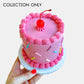 Pink Cherry Sprinkle Cake