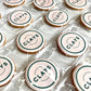 Custom Circle Printed Branded Logo Iced Cookies