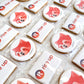 Custom Rectangle Printed Branded Logo Iced Cookies