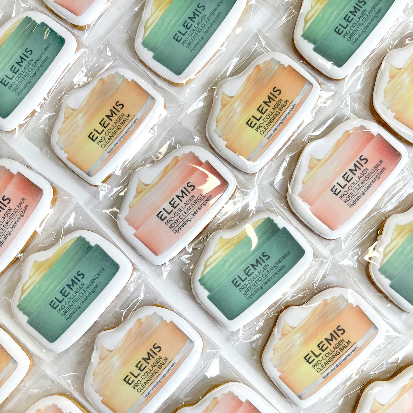Custom Shape Printed Branded Logo Iced Cookies