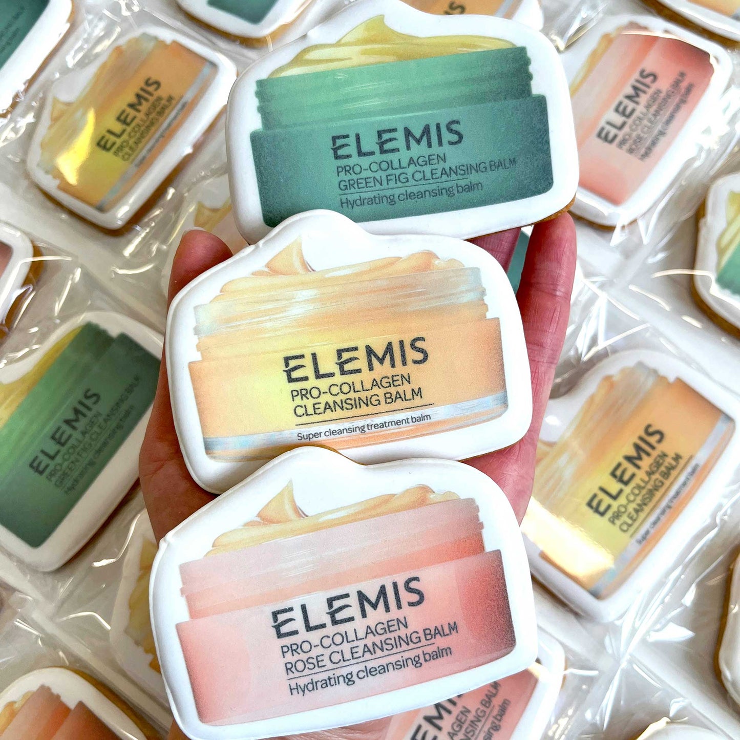 Custom Shape Printed Branded Logo Iced Cookies