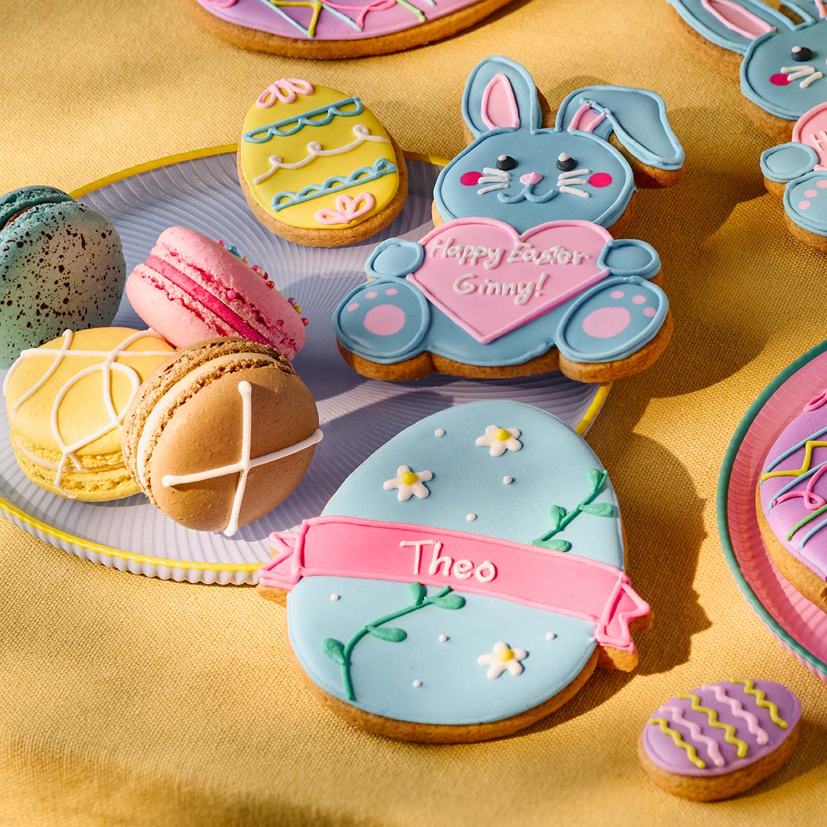 Personalised Floral Easter Egg Letterbox Cookie