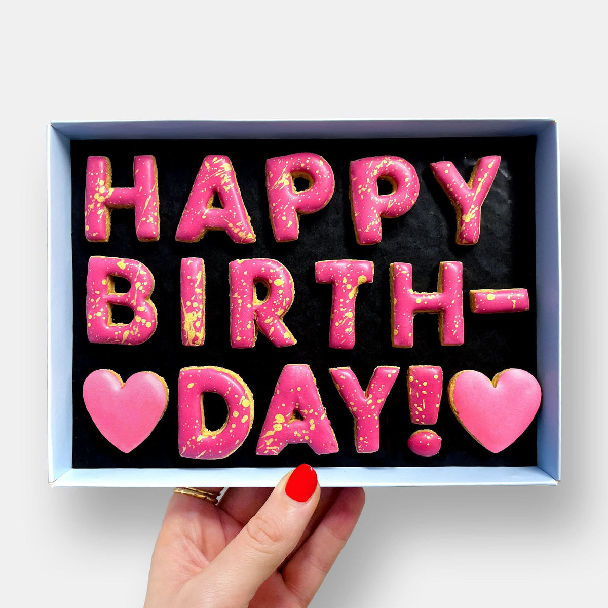 Happy Birthday Letterbox Message Iced Cookies