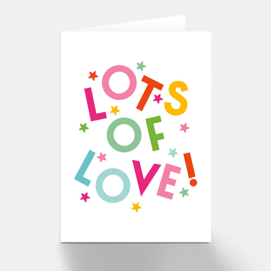 Lots Of Love Stars Greeting Card