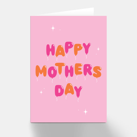 Happy Mother's Day Balloons Greeting Card