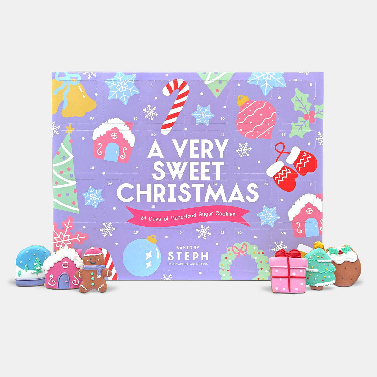 Personalised Whimsical Christmas Cookie Advent Calendar