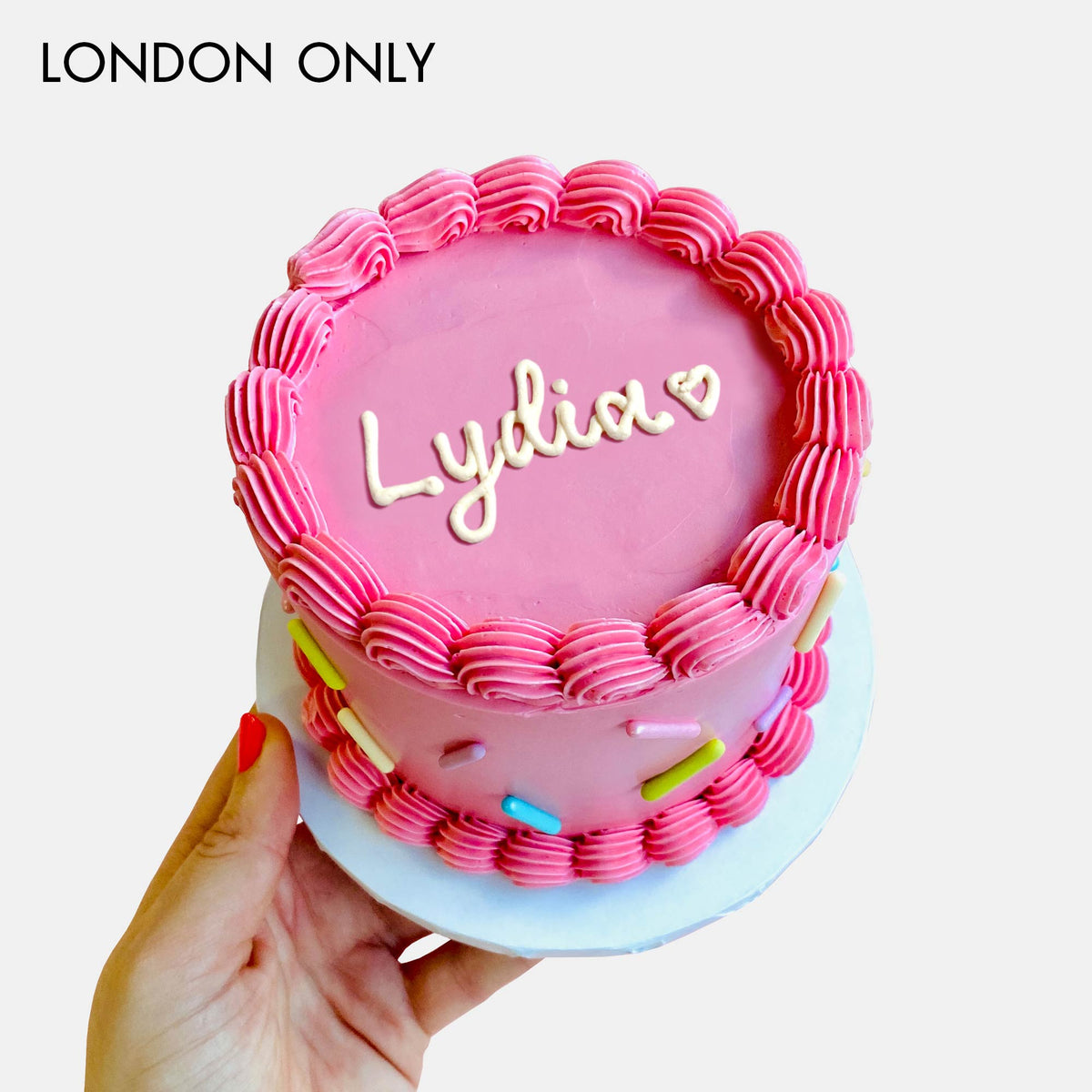 Personalised Sprinkle Cake