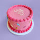 Personalised Pink Sprinkle Cake - Baked by Steph